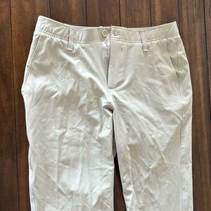 Men’s cream colored under armor dress pants